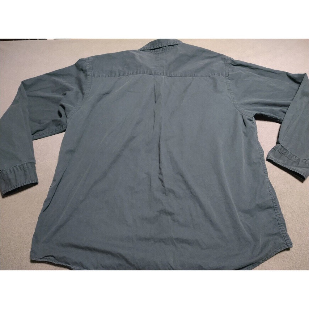 Route 66 Shirt Men XL Black Long Sleeve Button Up Classic Durable Work Pockets - Picture 2 of 7
